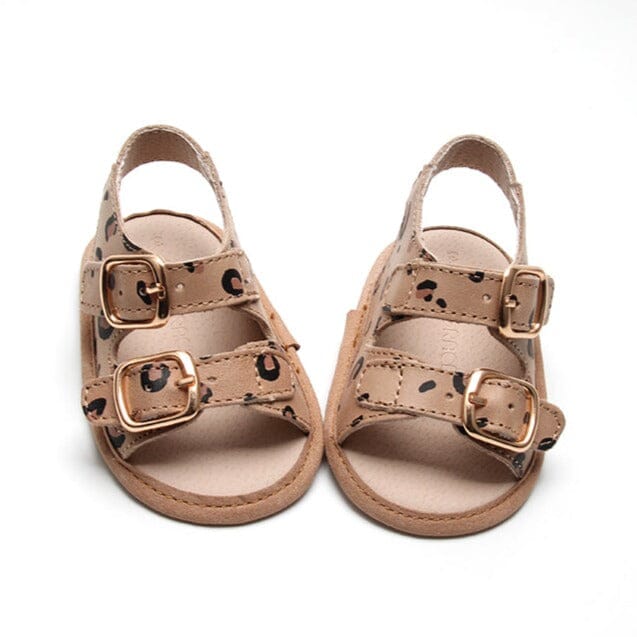 Cheetah- Summer Sandal - US Size 2-4 - Soft Sole Shoes Deer Grace 