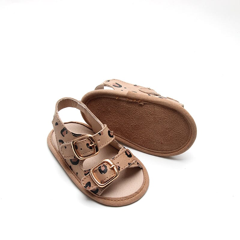 Cheetah- Summer Sandal - US Size 2-4 - Soft Sole Shoes Deer Grace