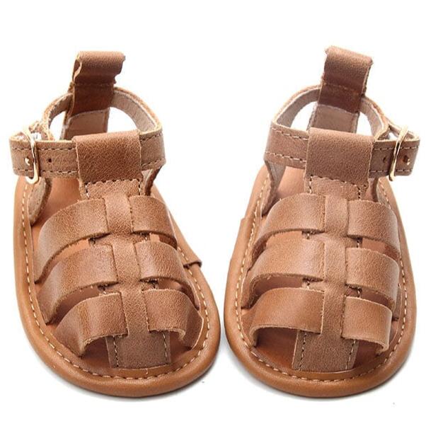 Camel - Fisherman Sandal - US Size 2-4 - Soft Sole Shoes Deer Grace