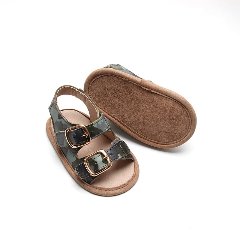 Camo- Summer Sandal - US Size 2-4 - Soft Sole Shoes Deer Grace