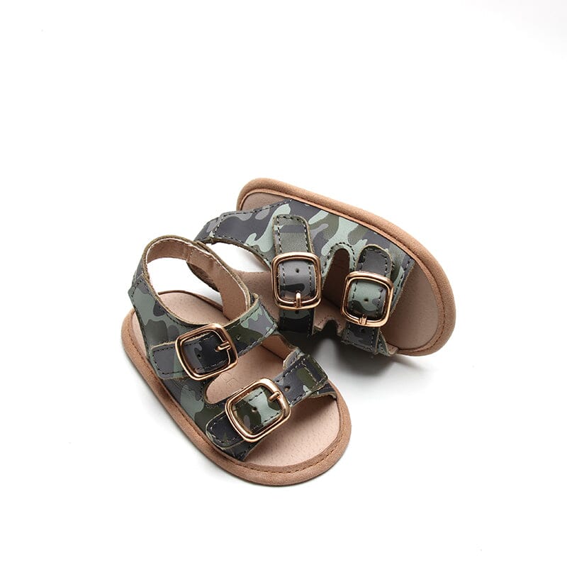 Camo- Summer Sandal - US Size 2-4 - Soft Sole Shoes Deer Grace
