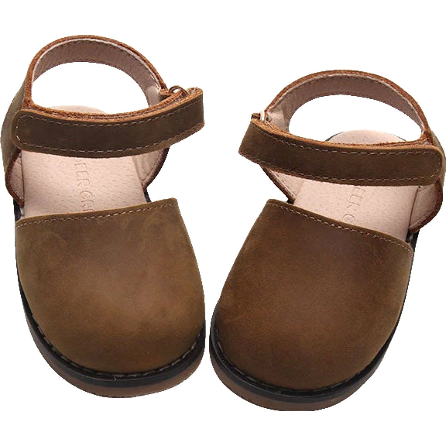 Brown - Emmie Flats - US Size 5-9 - Hard Sole Shoes Deer Grace