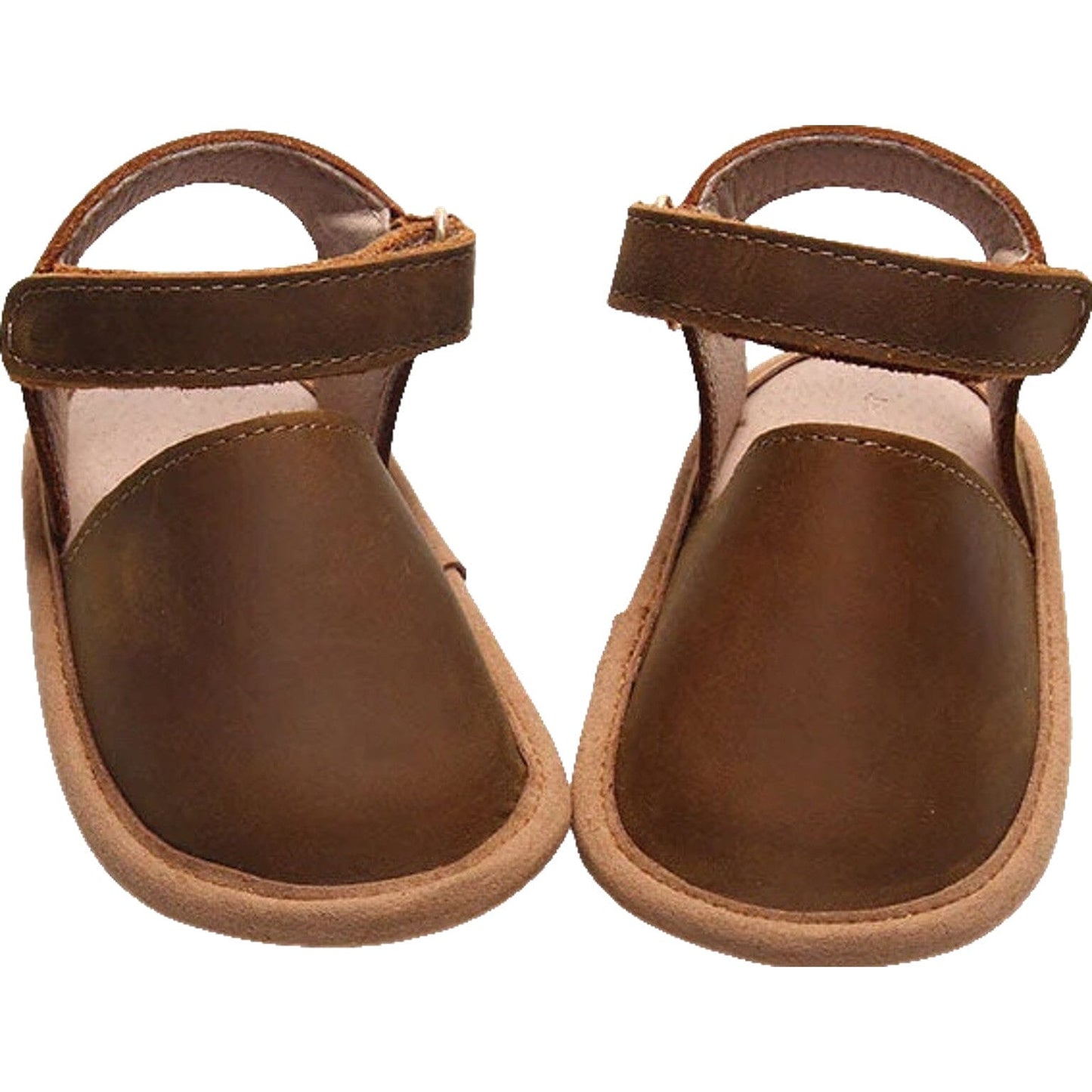 Brown- Emmie Flats - US Size 2-4 - Soft Sole Shoes Deer Grace