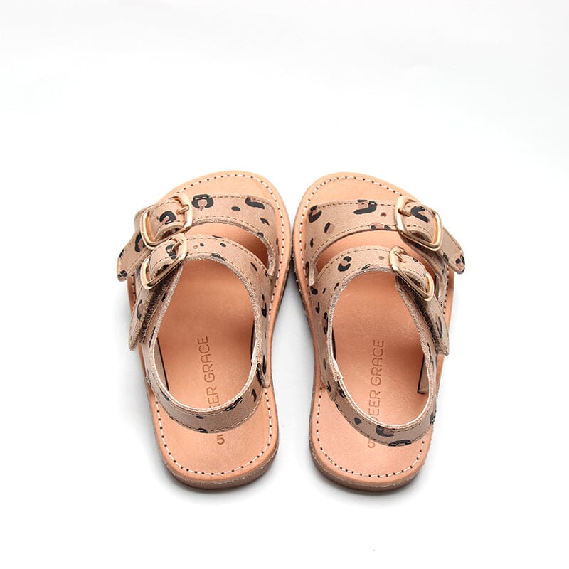 Cheetah - Summer Sandal - US Size 5-9 - Hard Sole Shoes Deer Grace