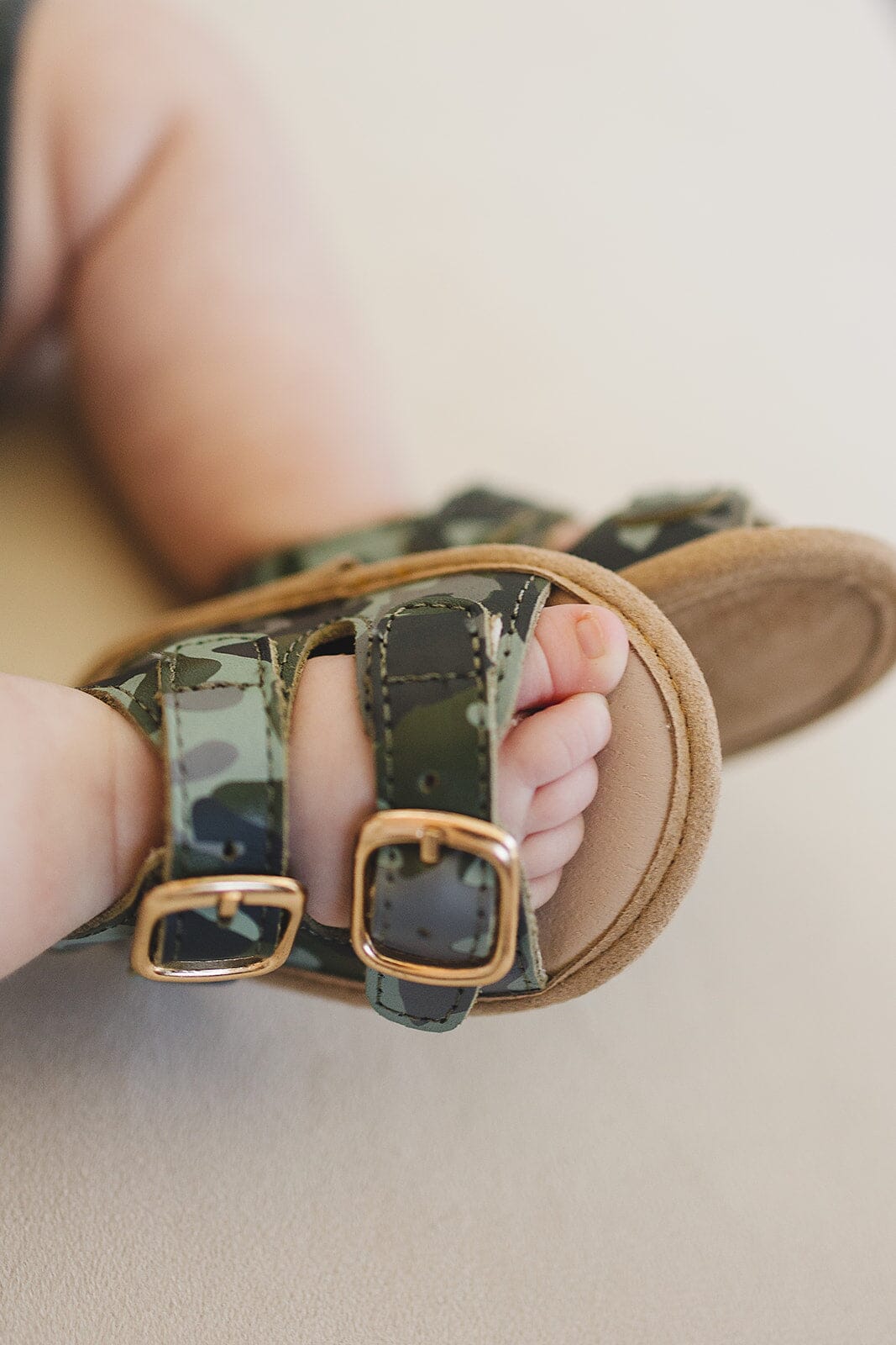 Camo- Summer Sandal - US Size 2-4 - Soft Sole Shoes Deer Grace