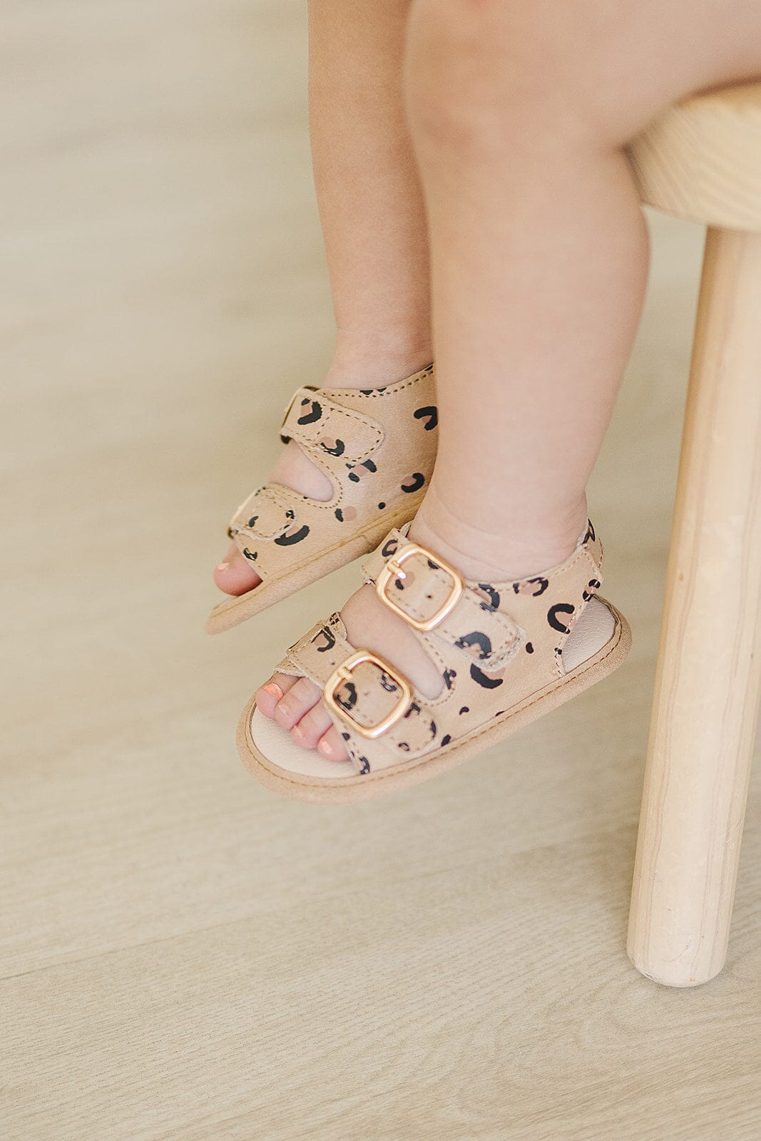 Cheetah- Summer Sandal - US Size 2-4 - Soft Sole Shoes Deer Grace