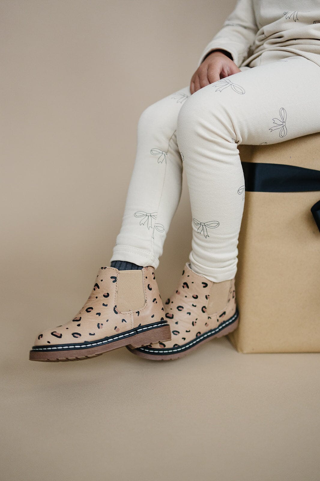 Cheetah Chelsea Boots - US Size 4-12 - Hard Sole Shoes Deer Grace