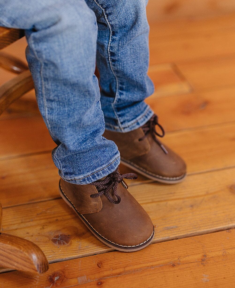 Dark Brown - Classic Boots - US Size 5-10 - Hard Sole Shoes Deer Grace