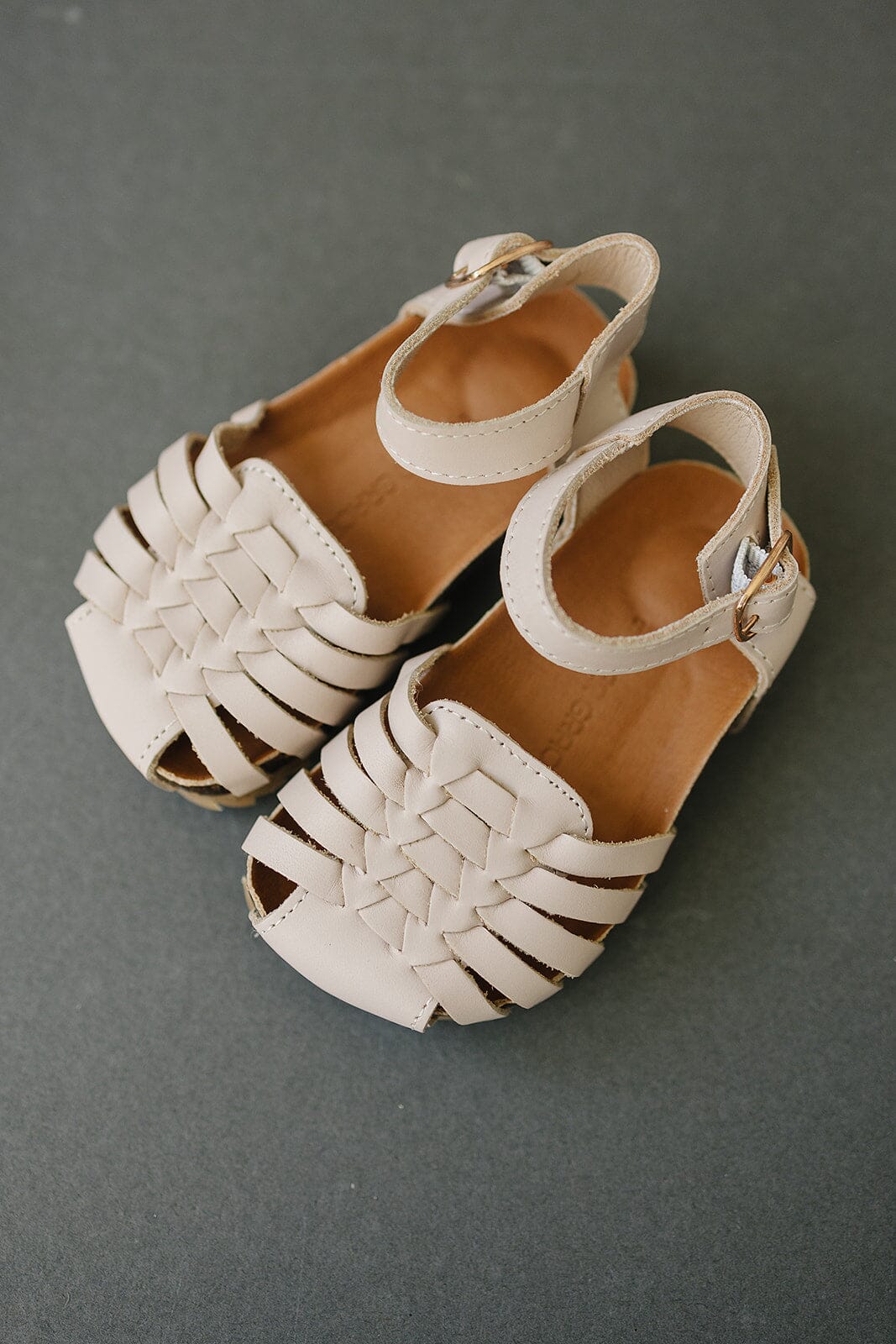 Light Pink - Woven Sandal - US Size 5-10 - Hard Sole Shoes Deer Grace
