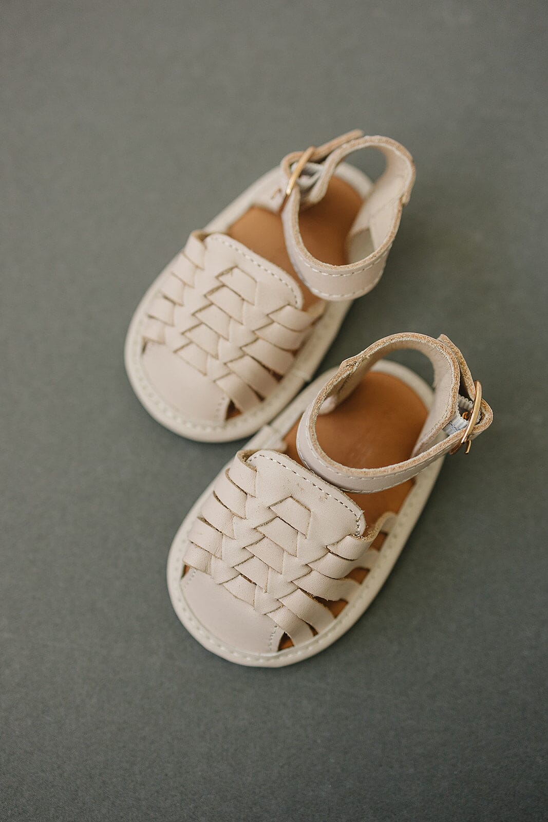 Light Pink - Woven Sandal - US Size 2-4 - Soft Sole Shoes Deer Grace