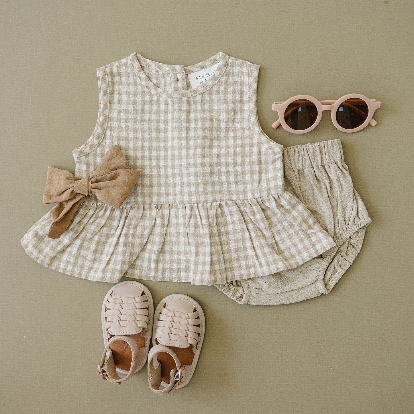 Light Pink - Woven Sandal - US Size 2-4 - Soft Sole Shoes Deer Grace