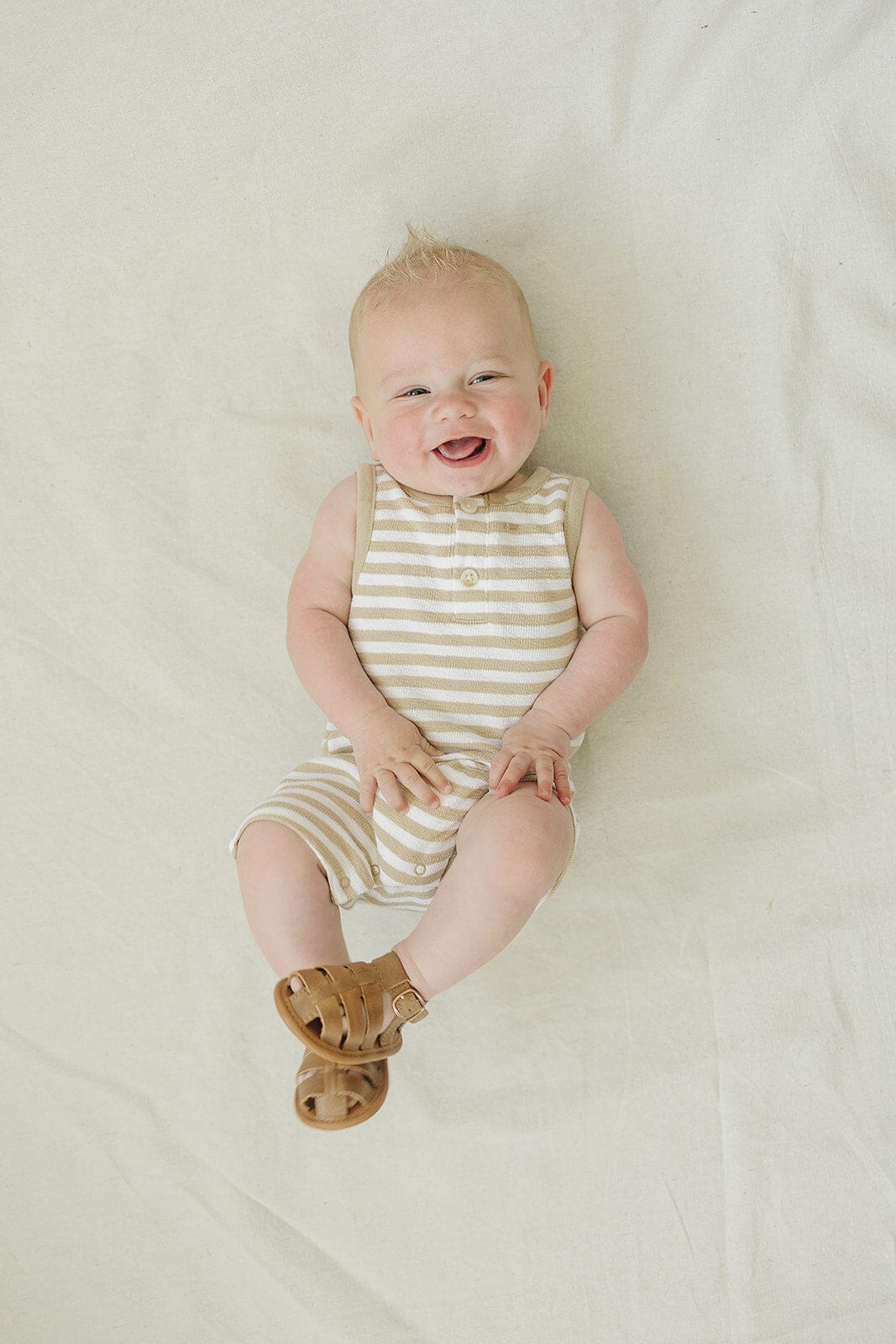 Camel - Fisherman Sandal - US Size 2-4 - Soft Sole Shoes Deer Grace