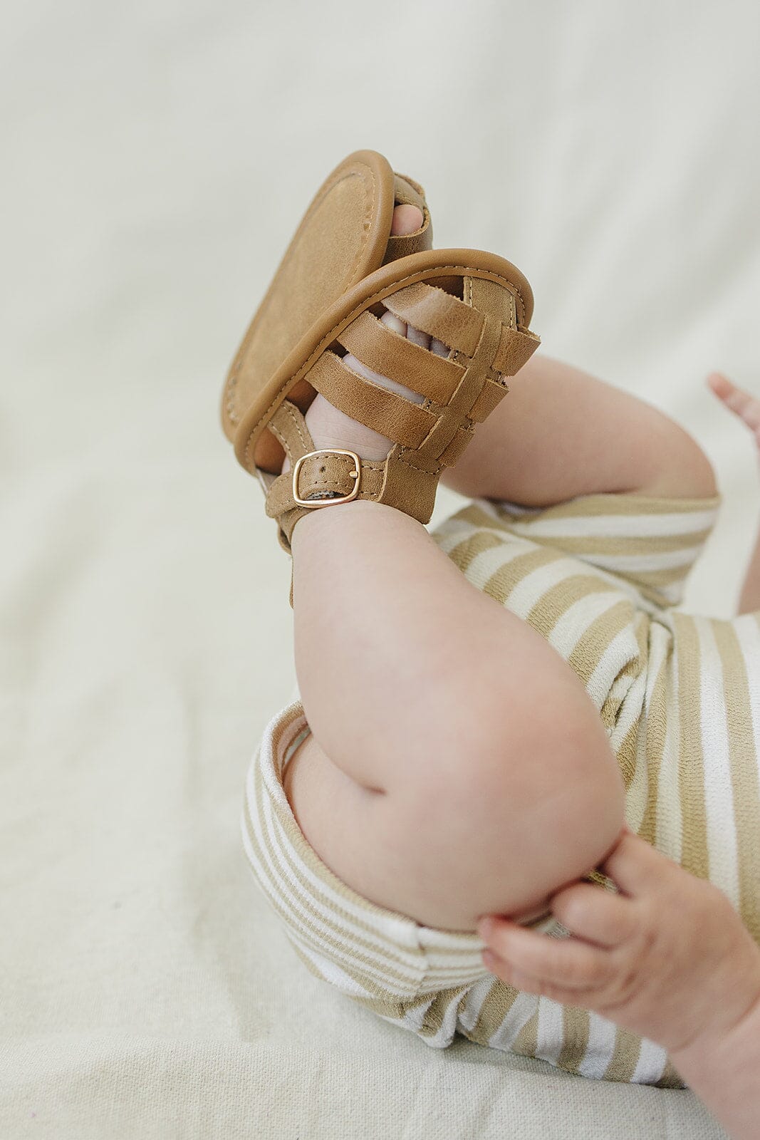 Camel - Fisherman Sandal - US Size 2-4 - Soft Sole Shoes Deer Grace