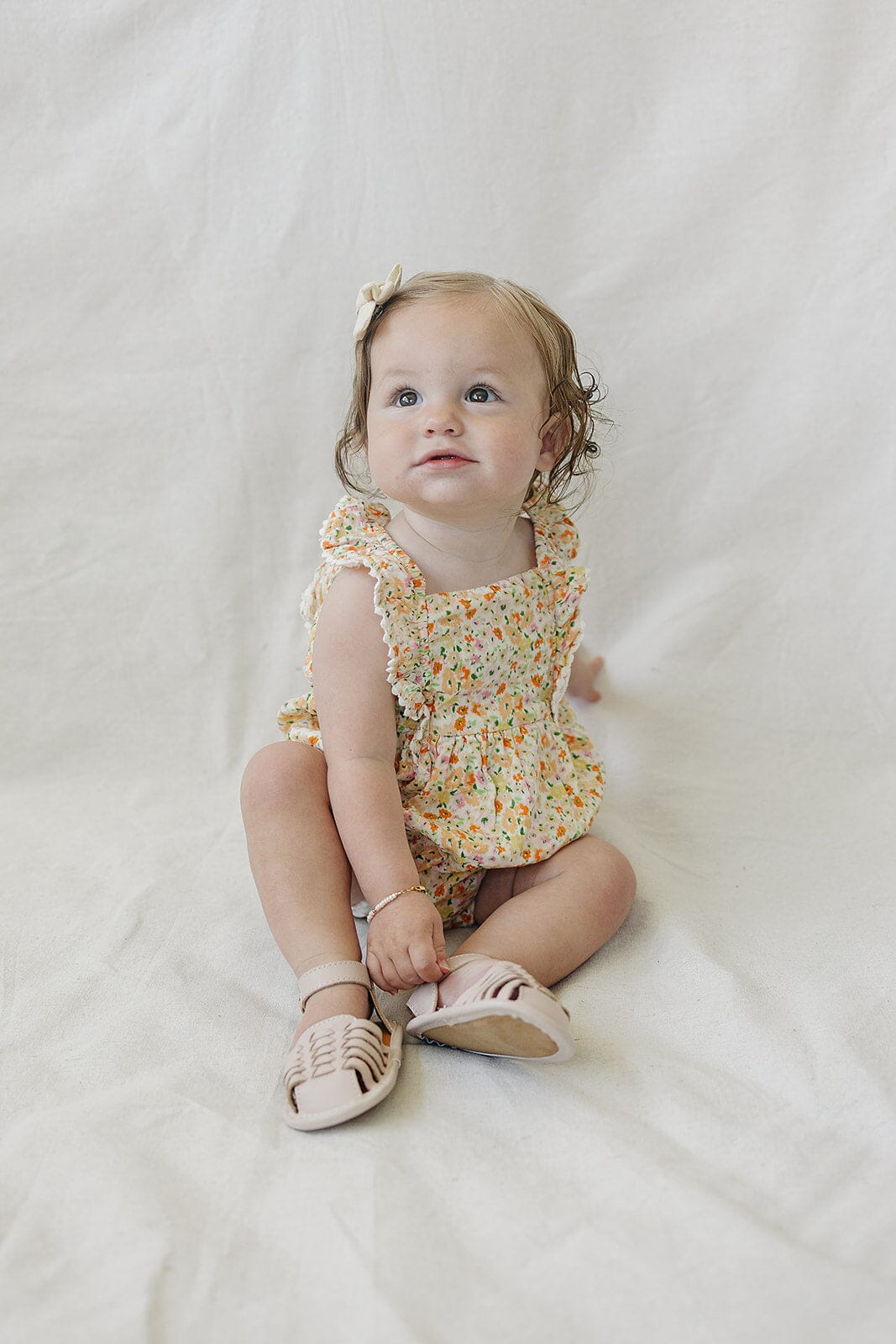 Light Pink - Woven Sandal - US Size 2-4 - Soft Sole Shoes Deer Grace