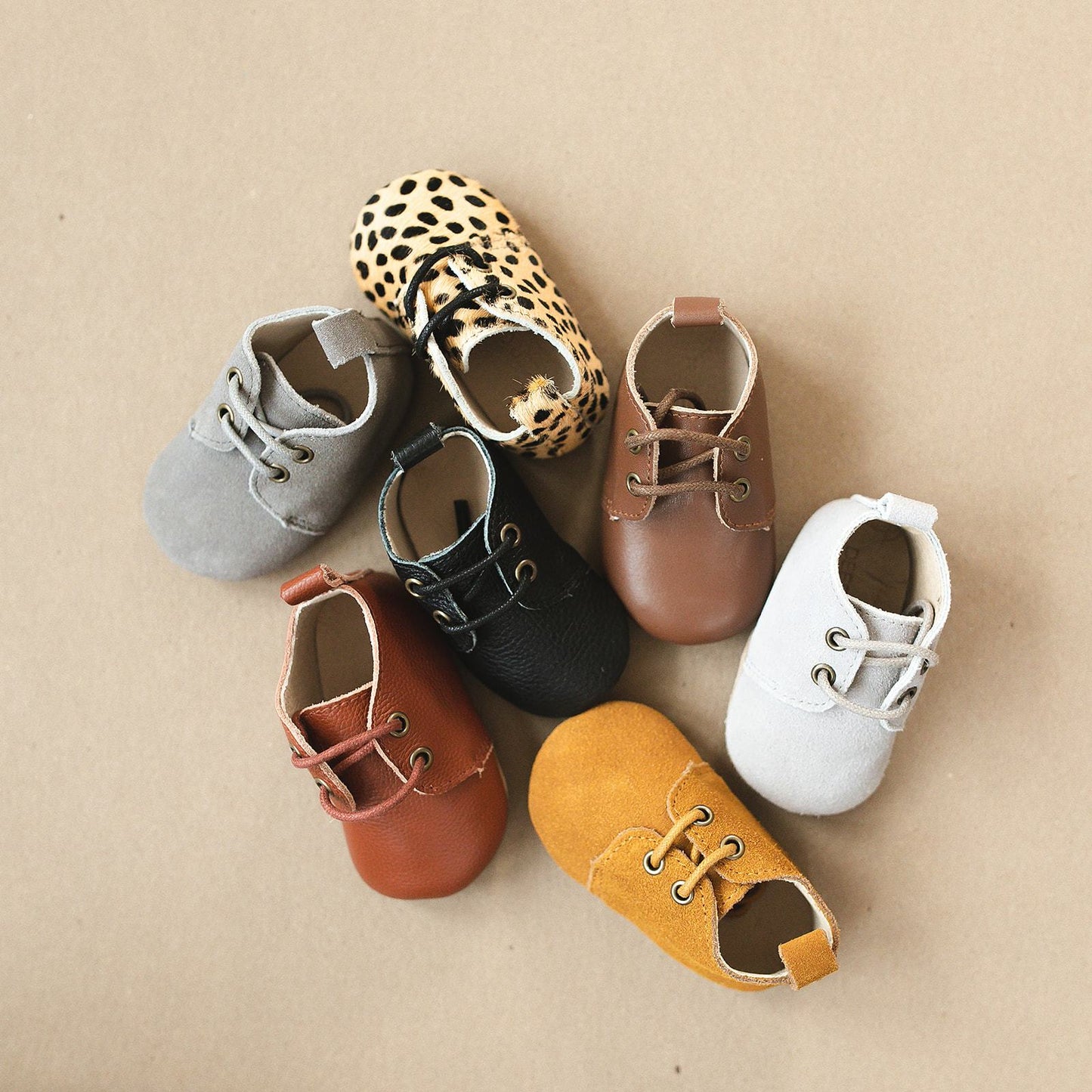 Mustard - Oxford - US Size 1-4 - Soft Sole Shoes Deer Grace
