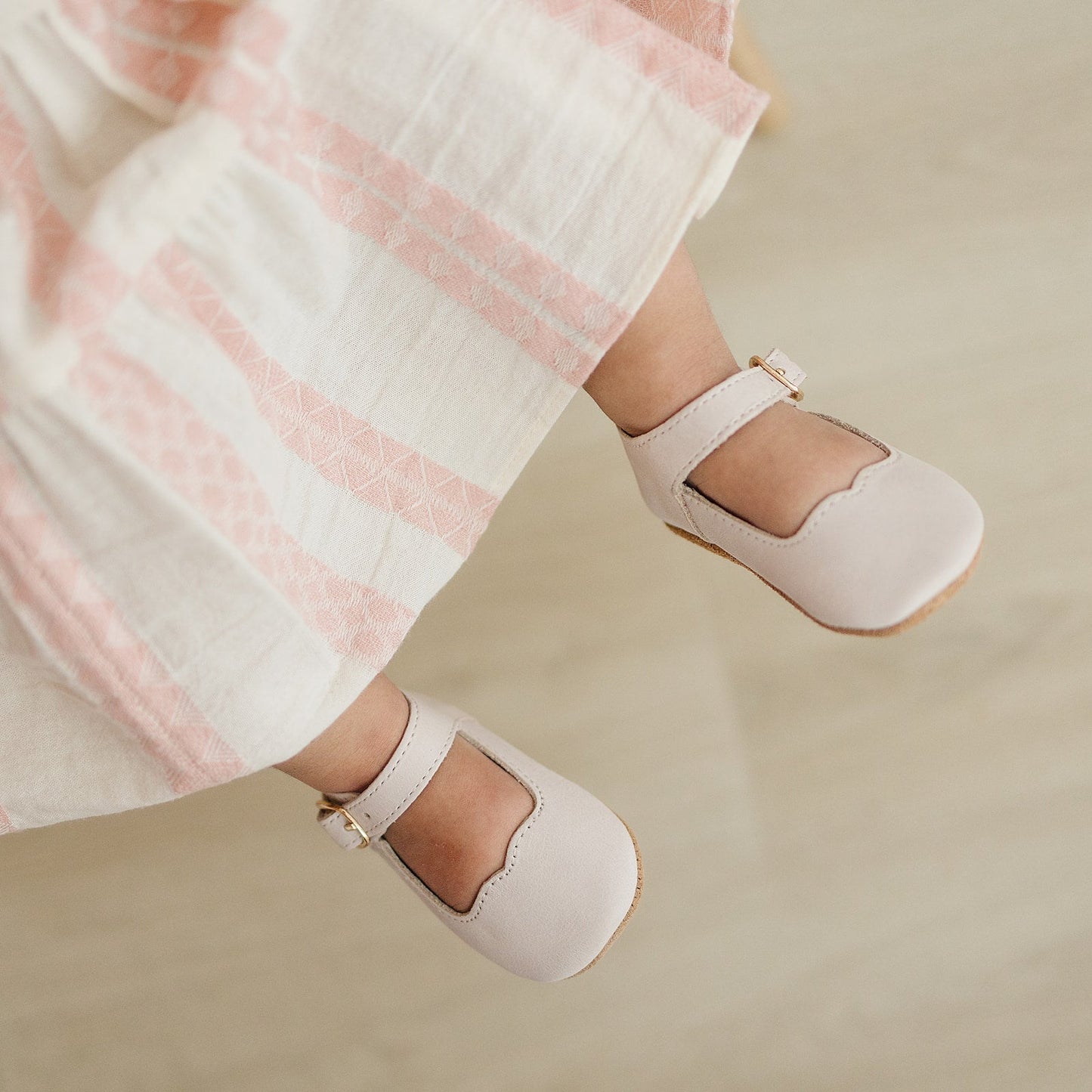 Cream - Mary Jane - US Size 1-4 - Soft Sole Shoes Deer Grace