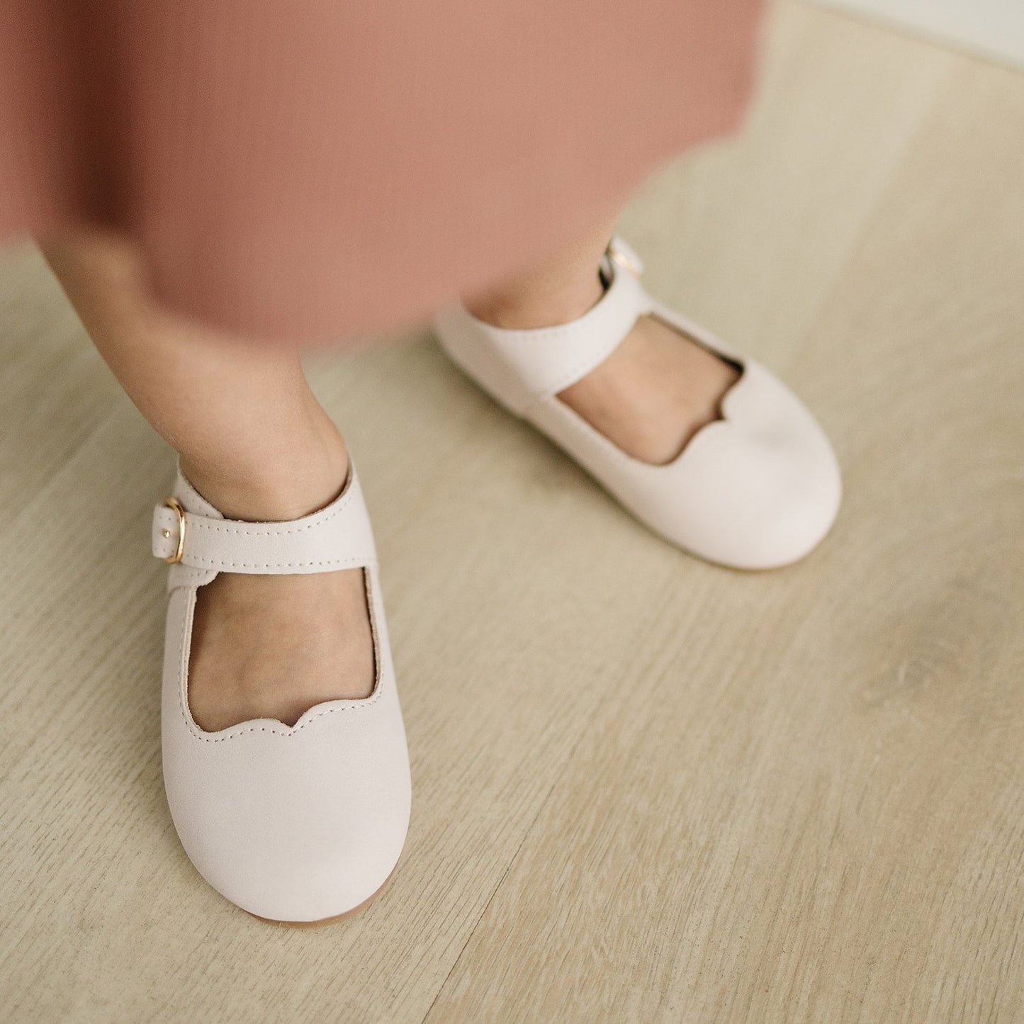 Cream - Mary Jane - US Size 5-9 - Hard Sole Shoes Deer Grace