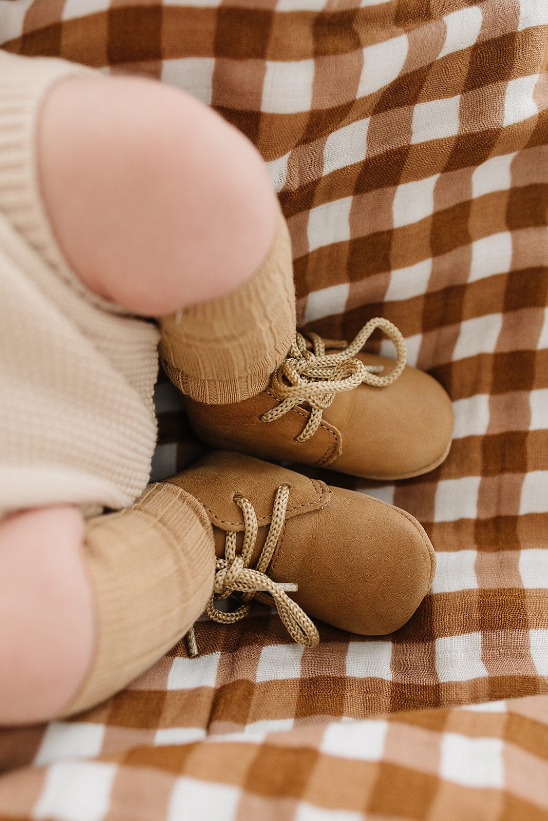 Saddle - Classic Boots - US Size 1-4 - Soft Sole Shoes Deer Grace