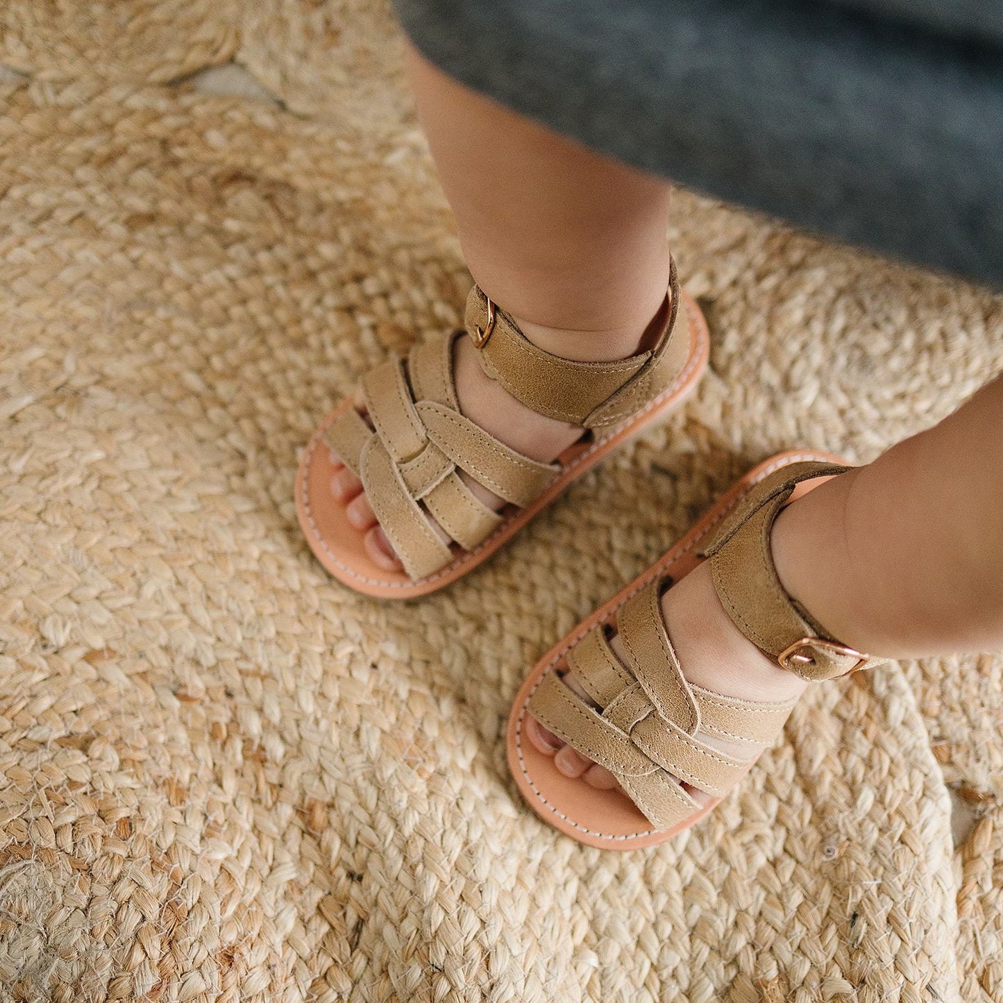 Saddle - Desert Sandal - US Size 5-9 - Hard Sole Shoes Deer Grace