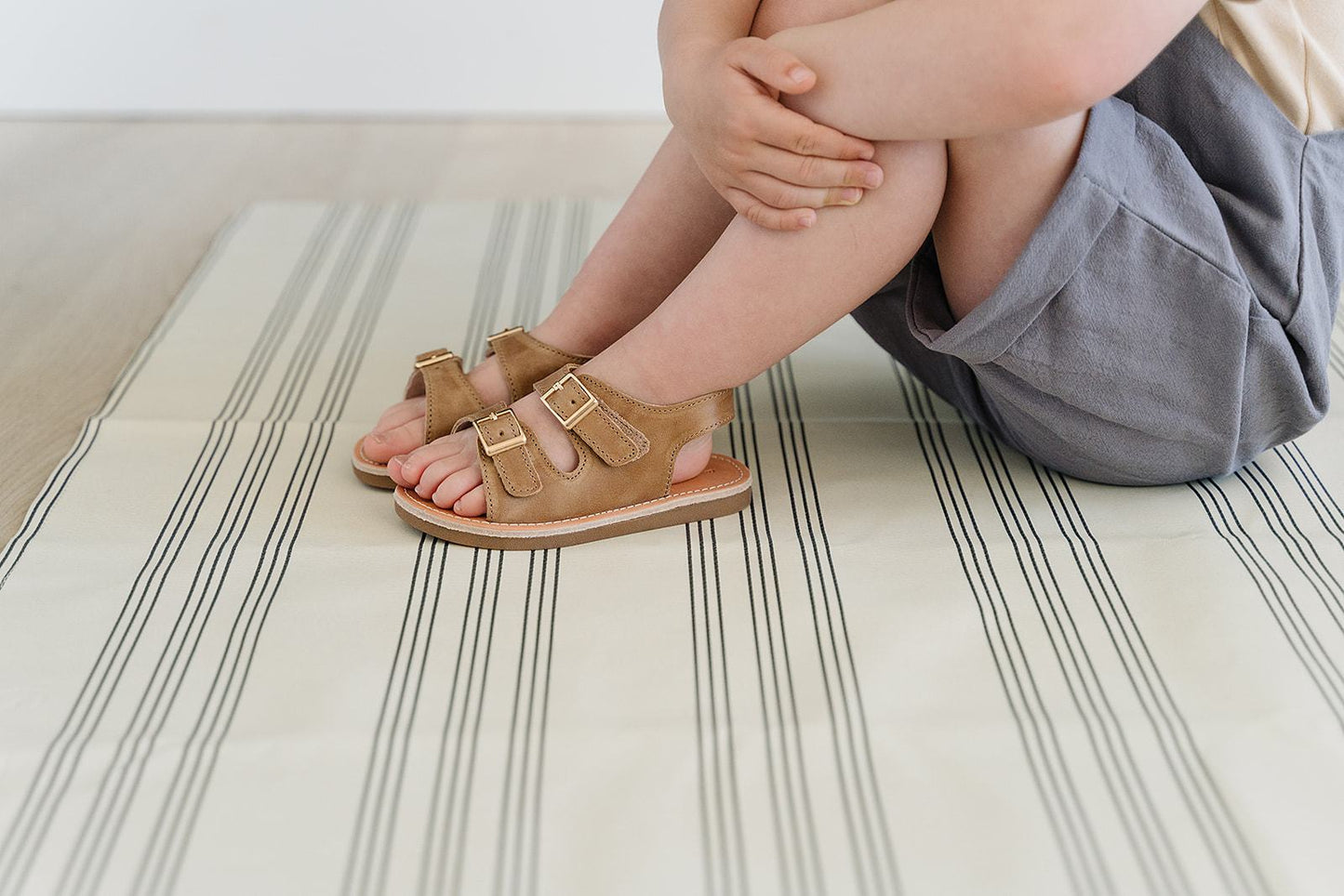 Camel - Summer Sandal - US Size 5-9 - Hard Sole Shoes Deer Grace