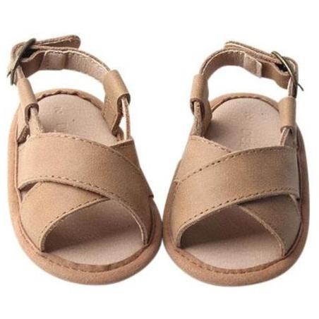 Saddle - Cross Sandal - US Size 1-4 - Soft Sole Shoes Deer Grace