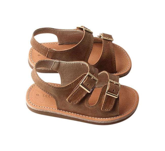 Camel - Summer Sandal - US Size 5-9 - Hard Sole Shoes Deer Grace