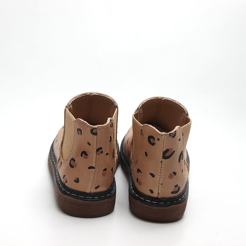 Cheetah Chelsea Boots - US Size 4-12 - Hard Sole Shoes Deer Grace