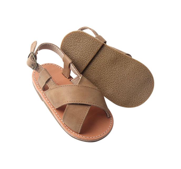 Saddle - Cross Sandal - US Size 5-9 - Hard Sole Shoes Deer Grace