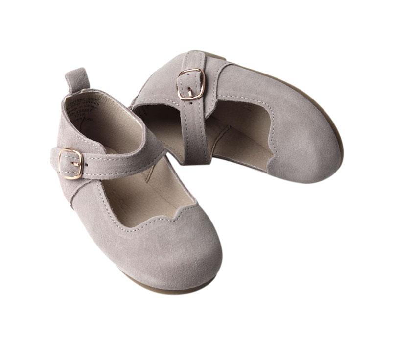 Slate Suede - Mary Jane - US Size 5-8 - Hard Sole Shoes Deer Grace