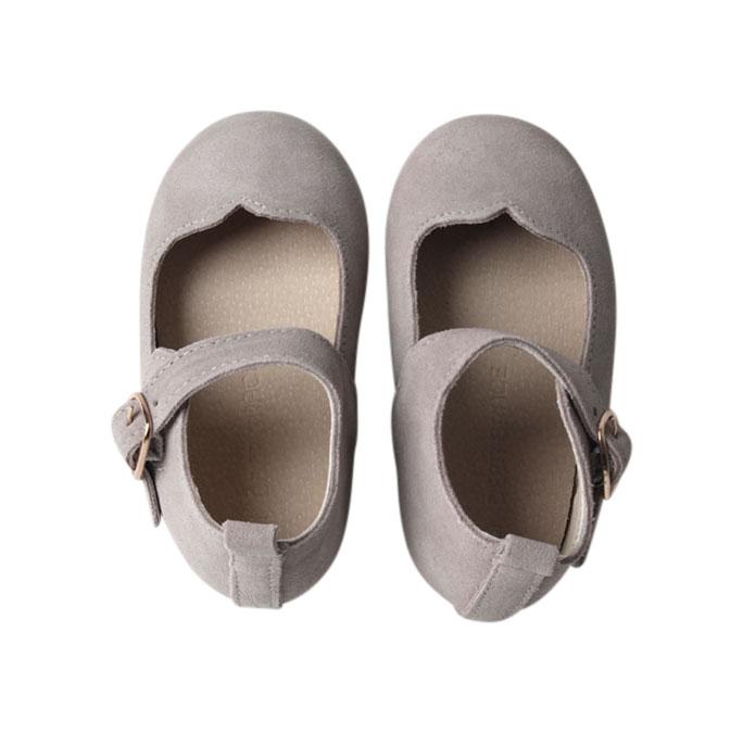 Slate Suede - Mary Jane - US Size 5-8 - Hard Sole Shoes Deer Grace