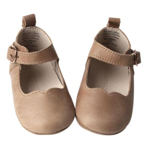 Camel - Mary Jane - US Size 2-4 - Soft Sole Shoes Deer Grace