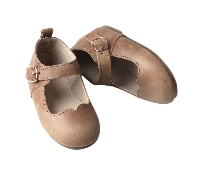 Camel - Mary Jane - US Size 5-8 - Hard Sole Shoes Deer Grace
