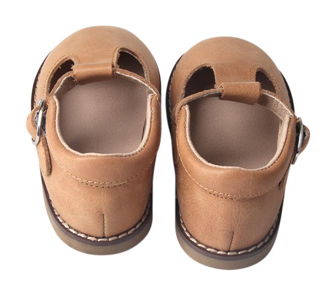 Saddle - Classic T-Bar - US Size 5-10 - Hard Sole Shoes Deer Grace