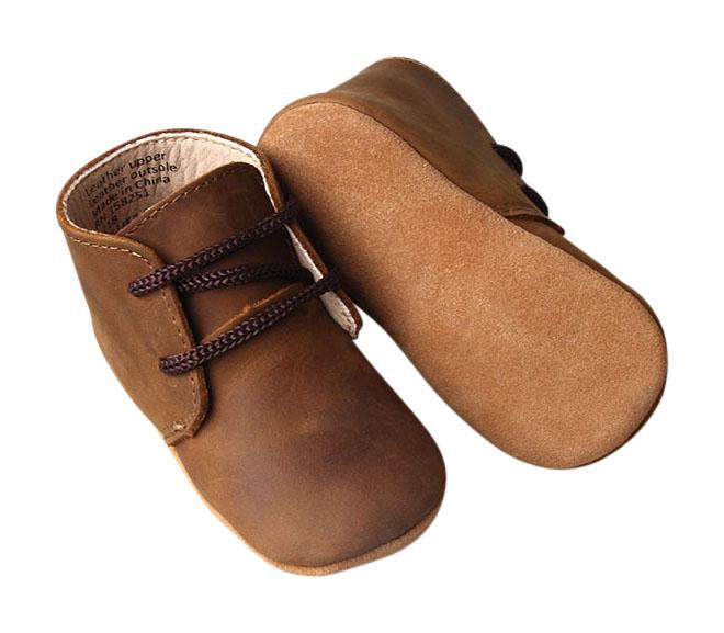 Dark Brown - Classic Boots - US Size 1-4 - Soft Sole Shoes Deer Grace