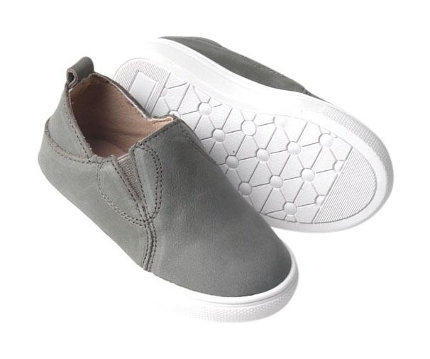 Gray - Slip On Sneakers - US Size 5-10 - Hard Sole Shoes Deer Grace