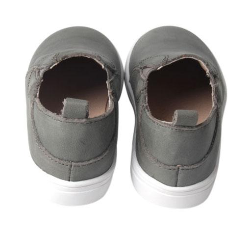 Gray - Slip On Sneakers - US Size 5-10 - Hard Sole Shoes Deer Grace