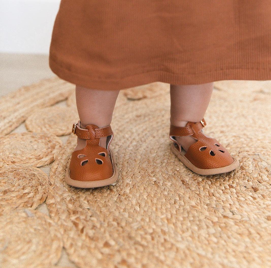 Camel - Grace Flat - US Size 1-4 - Soft Sole Shoes Deer Grace