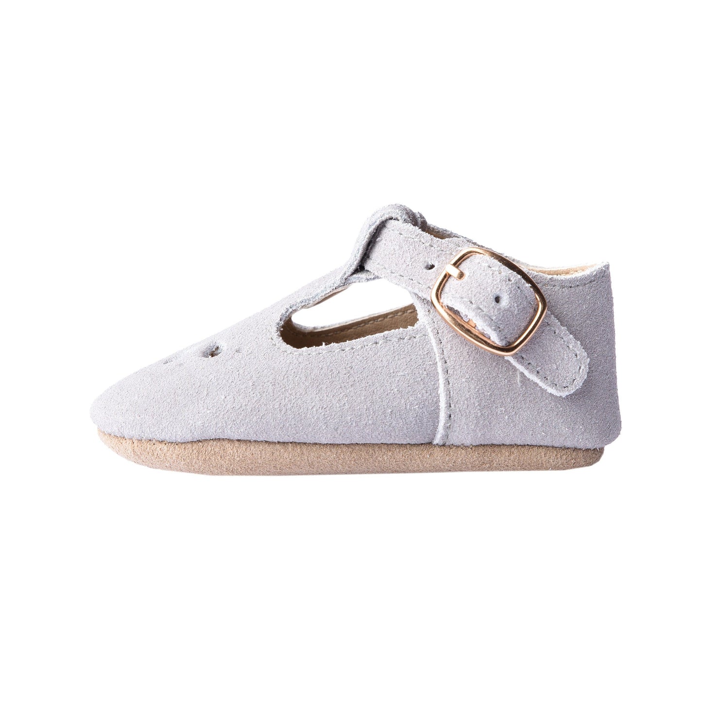 Slate Suede - Daisy T-Bar - Soft Sole Shoes Deer Grace