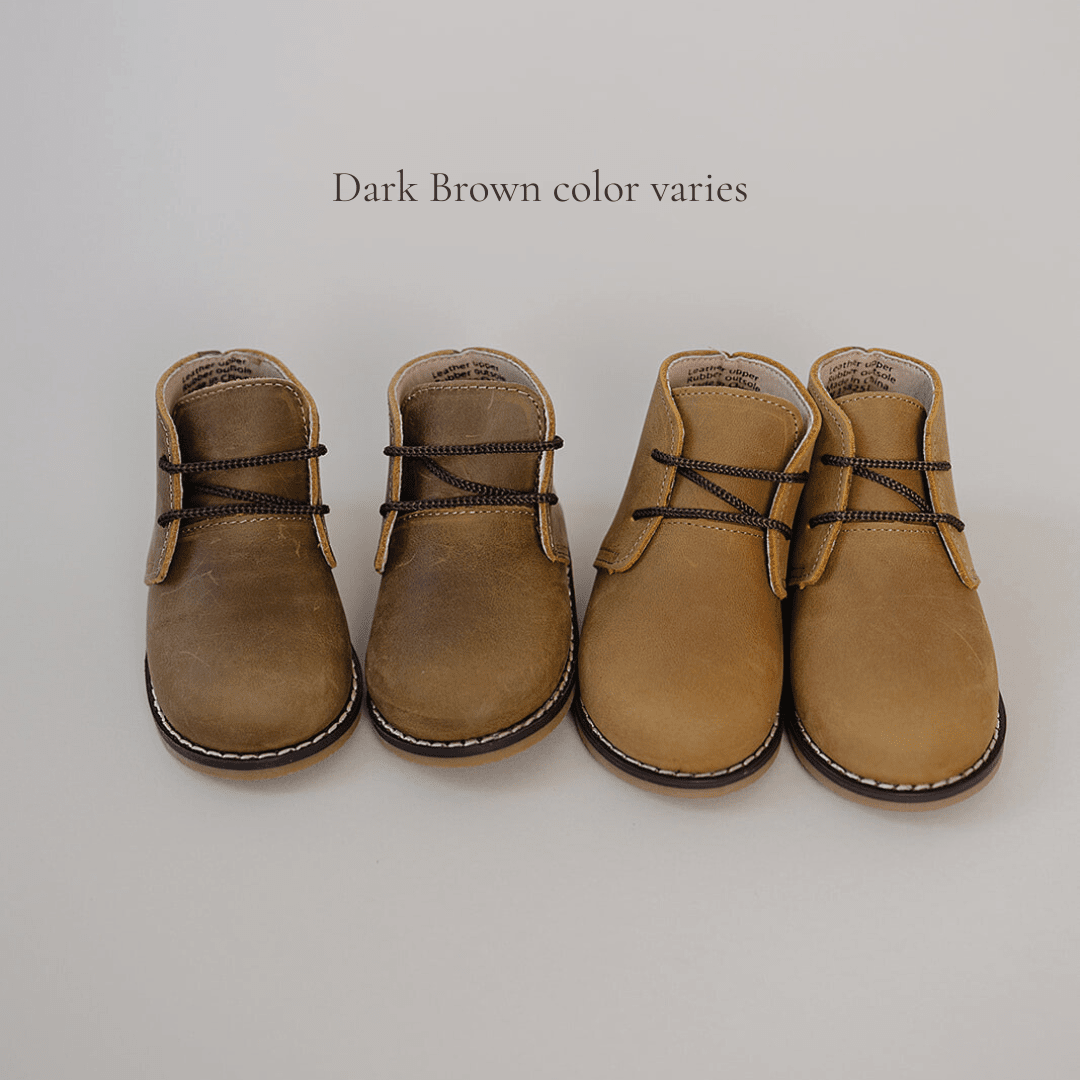 Dark Brown - Classic Boots - US Size 5-12 - Hard Sole Shoes Deer Grace 