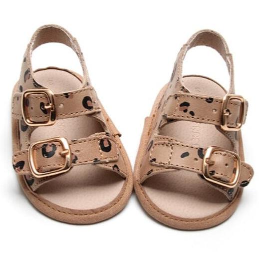 Cheetah- Summer Sandal - US Size 2-4 - Soft Sole Shoes Deer Grace 