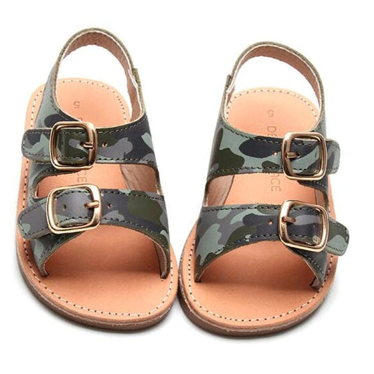 Camo - Summer Sandal - US Size 5-9 - Hard Sole Shoes Deer Grace 