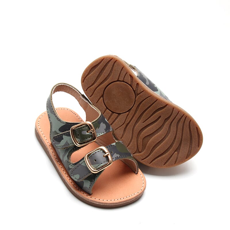 Camo - Summer Sandal - US Size 5-9 - Hard Sole Shoes Deer Grace 