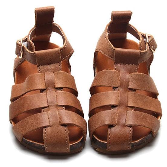 Camel - Fisherman Sandal - US Size 5-10 - Hard Sole Shoes Deer Grace 