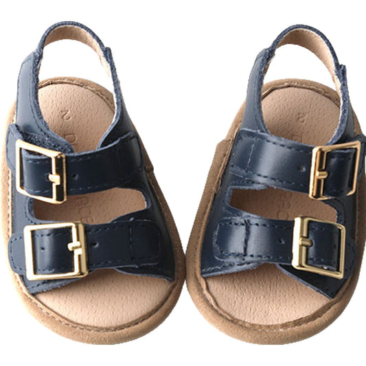 Navy- Summer Sandal - US Size 2-4 - Soft Sole Shoes Deer Grace 
