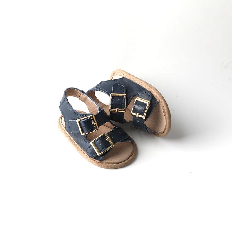 Navy- Summer Sandal - US Size 2-4 - Soft Sole Shoes Deer Grace 