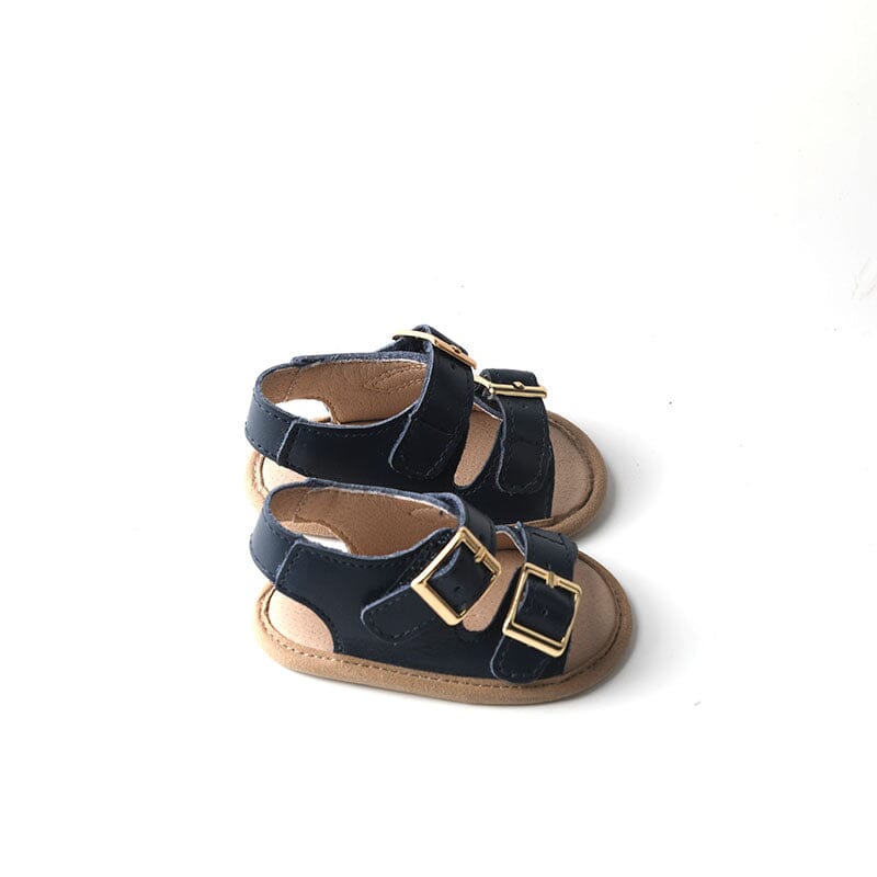 Navy- Summer Sandal - US Size 2-4 - Soft Sole Shoes Deer Grace 