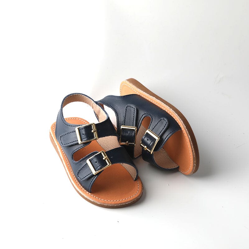 Navy - Summer Sandal - US Size 5-9 - Hard Sole Shoes Deer Grace 