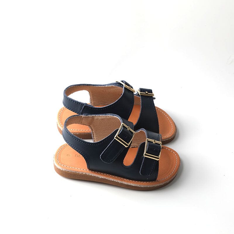 Navy - Summer Sandal - US Size 5-9 - Hard Sole Shoes Deer Grace 