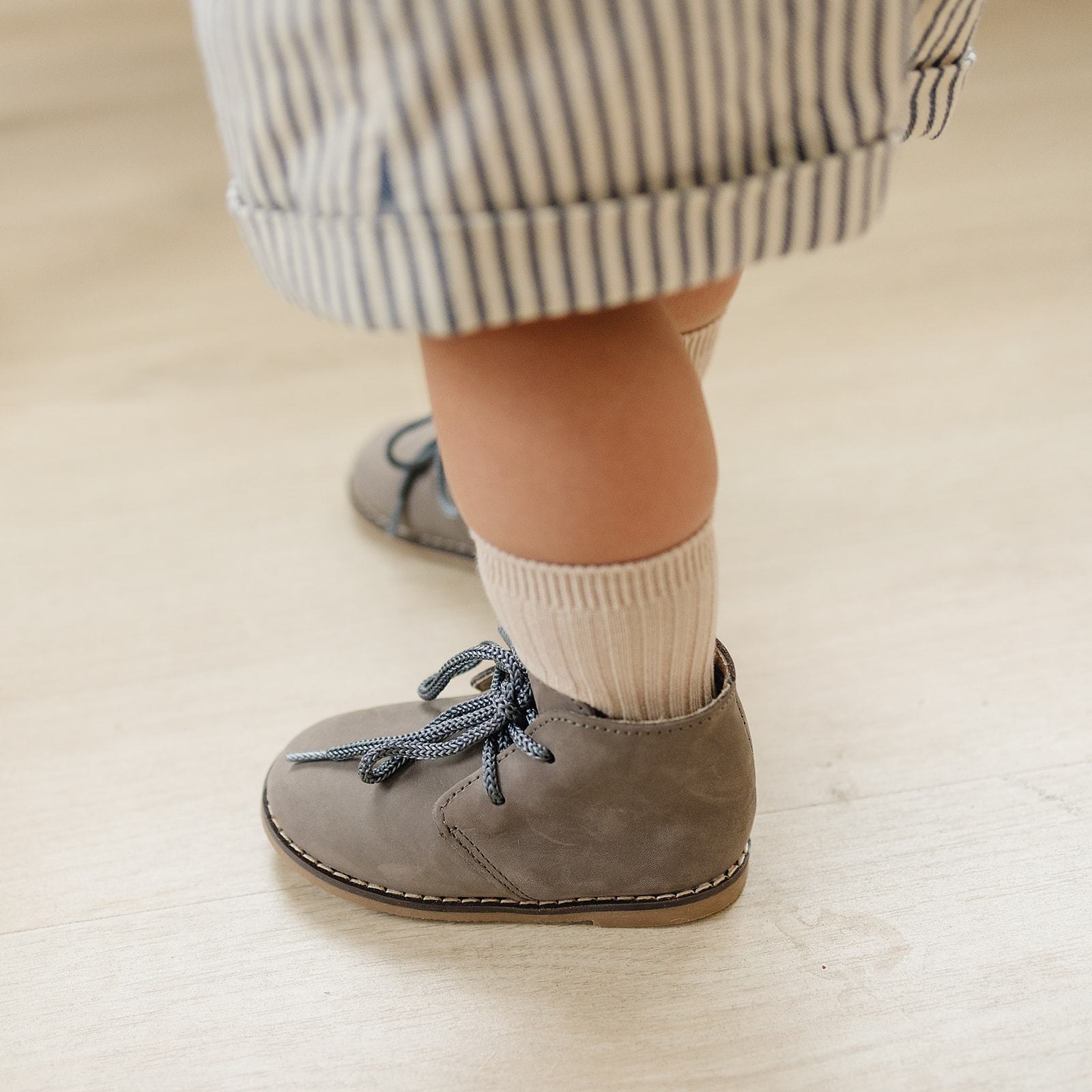 Grey - Classic Boots - US Size 5-10 - Hard Sole Shoes Deer Grace 