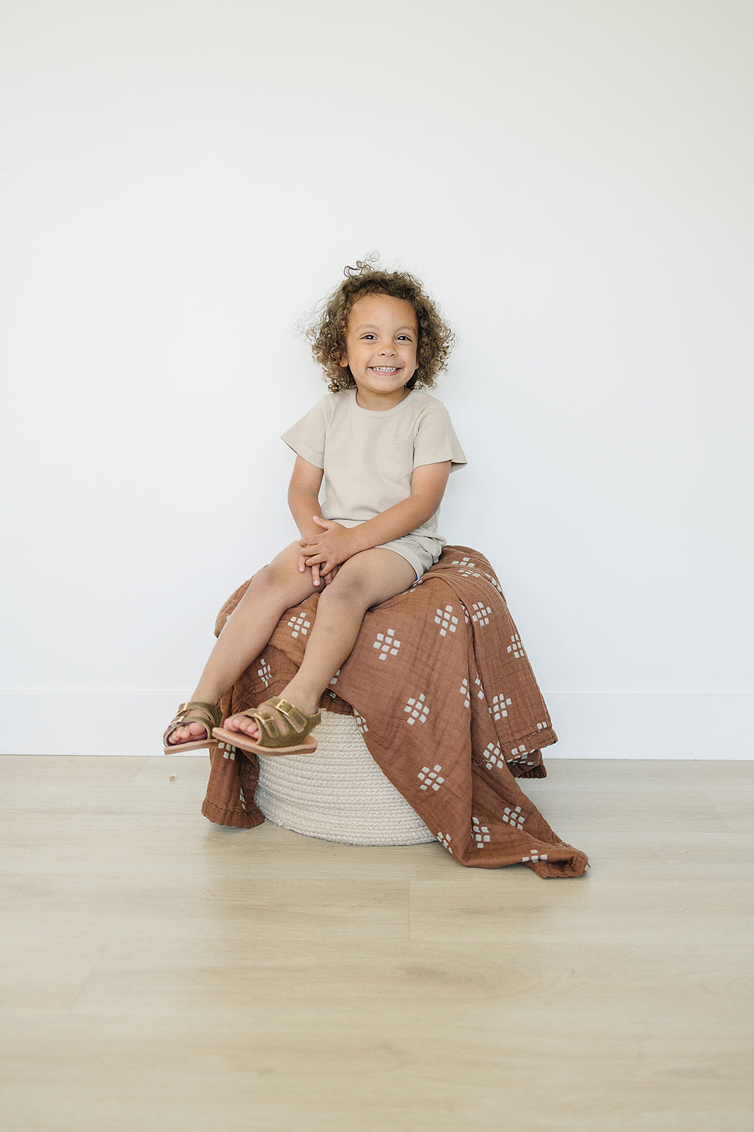 Brown - Summer Sandal - US Size 5-9 - Hard Sole Shoes Deer Grace 